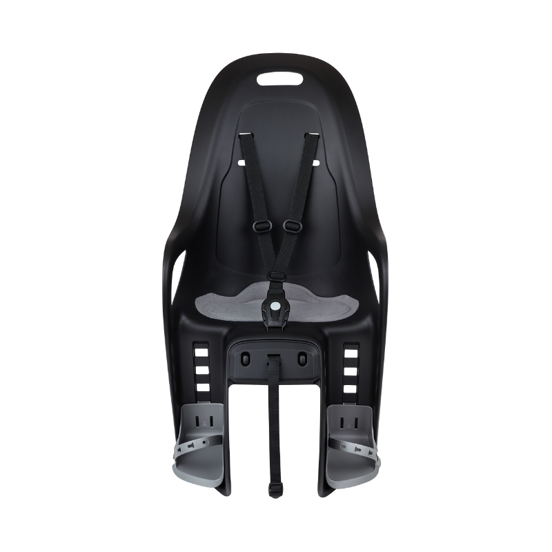 Porte bebe-siege enfant arriere Polisport a fixer sur porte bagage fixation etau koari noir coussin gris (9 a 22KGS) compatible vae homologue en 14344 en boite individuelle - vue 2