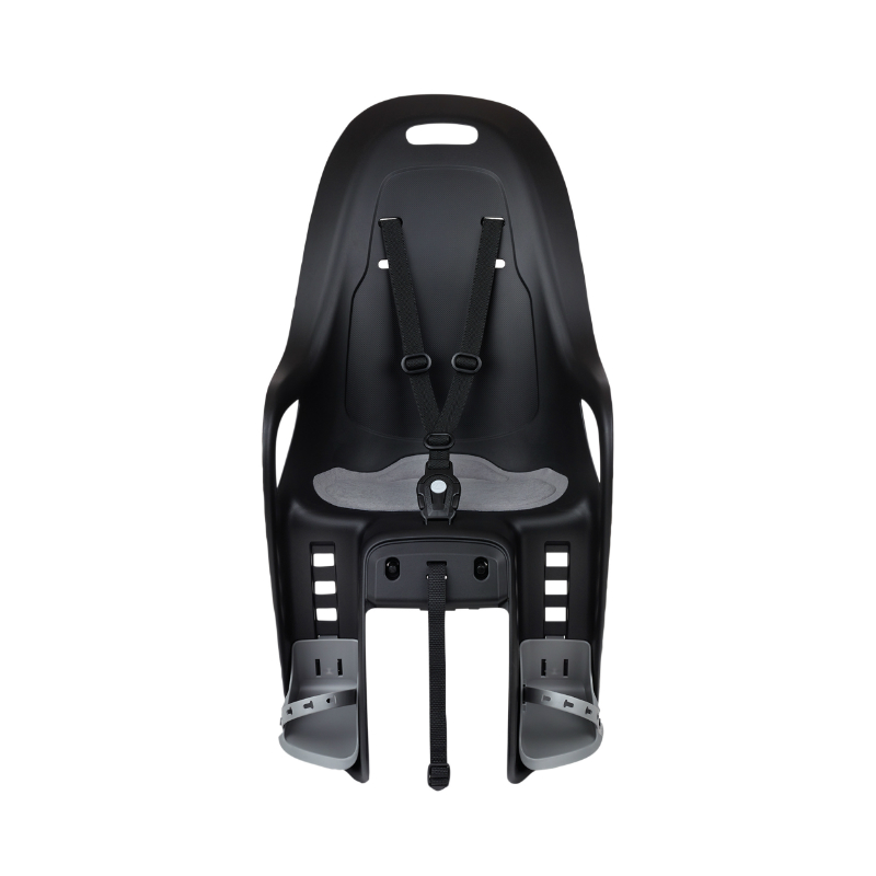 Porte bebe-siege enfant arriere Polisport a fixer sur porte bagage fixation etau koari noir coussin gris pour mik HD (9 a 22KGS) compatible vae homologue en 14344 en boite individuelle - vue 2