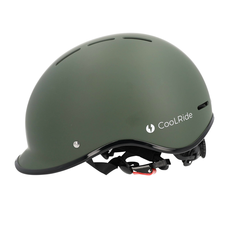 Casque vélo adulte Sélection P2R Coolride urbain-city kaki 59-61 cm - vue 2