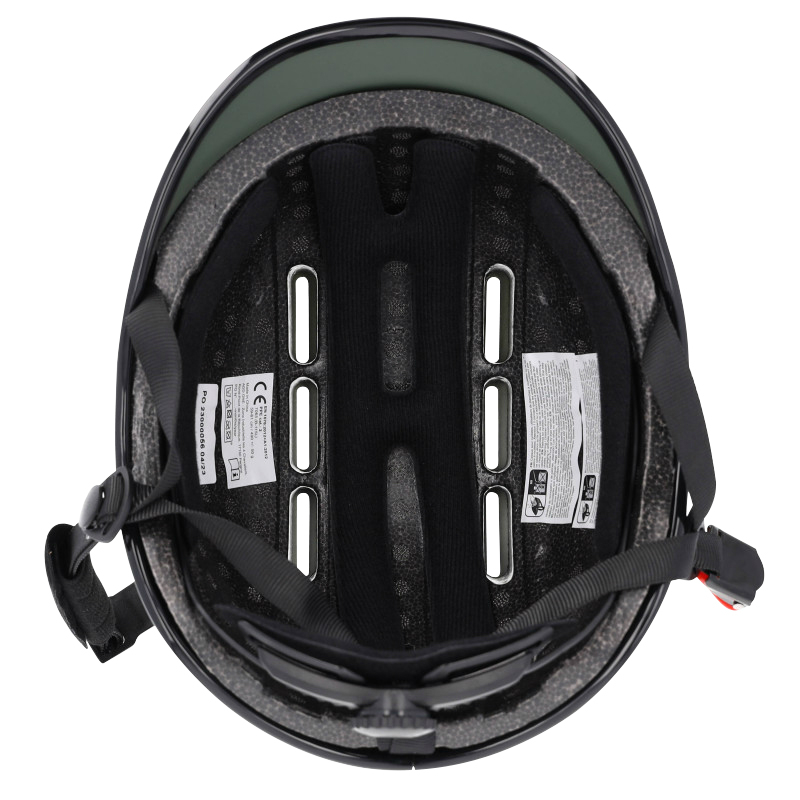Casque vélo adulte Sélection P2R Coolride urbain-city kaki 59-61 cm - vue 4