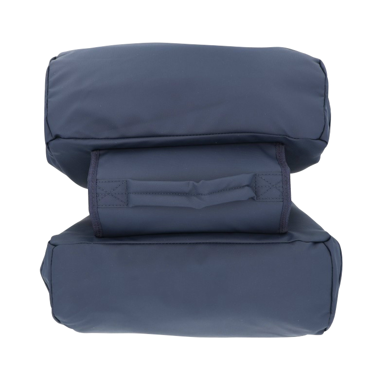 Sacoche arrière vélo double Hapo.G 2X13,5L bleu 35X34X13cm fixation sangles réglables et velcros - vue 6