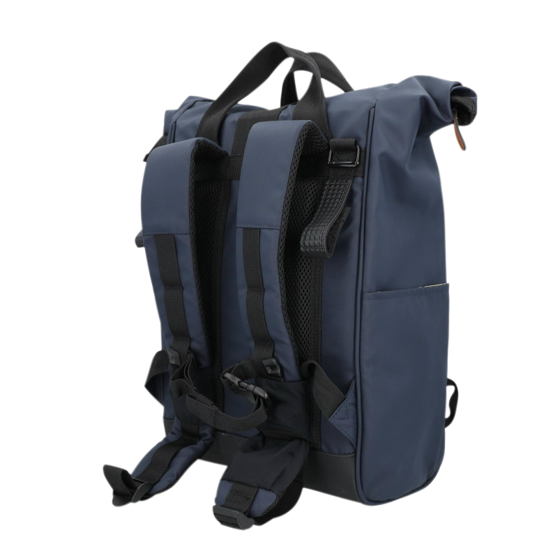 Sacoche arrière vélo Sélection P2R Hapo.G Roll-Top bleu medium convertible sac à dos 53x26x16cm - vue 2