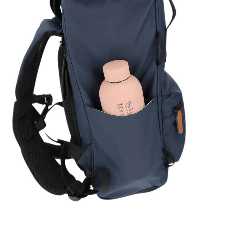 Sacoche arrière vélo Sélection P2R Hapo.G Roll-Top bleu medium convertible sac à dos 53x26x16cm - vue 3