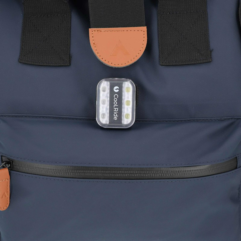 Sacoche arrière vélo Sélection P2R Hapo.G Roll-Top bleu medium convertible sac à dos 53x26x16cm - vue 4