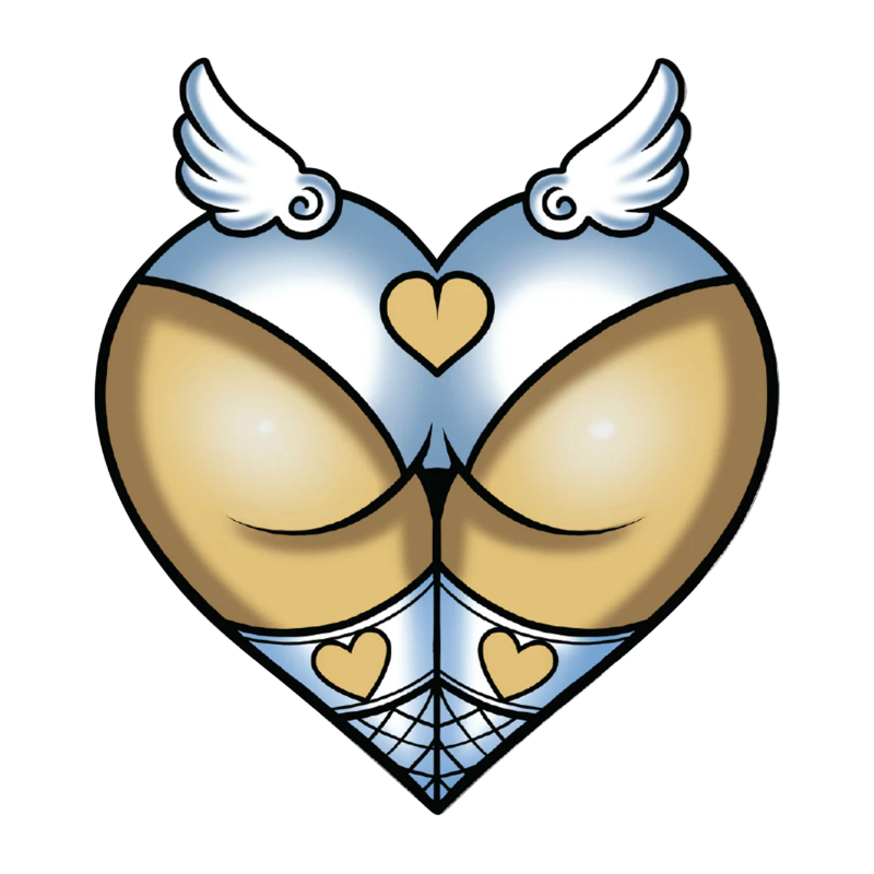 Autocollant Lethal Threat Mini Angel Ass 60x80mm