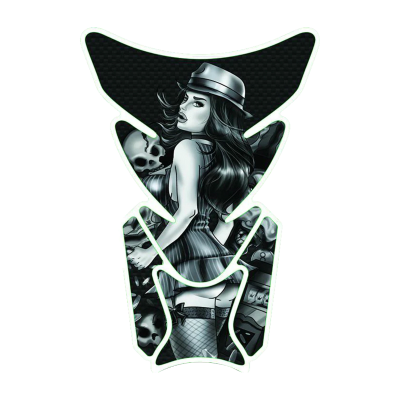 Protection de réservoir moto Lethal Threat Gangster Girl 180x220mm LT70103