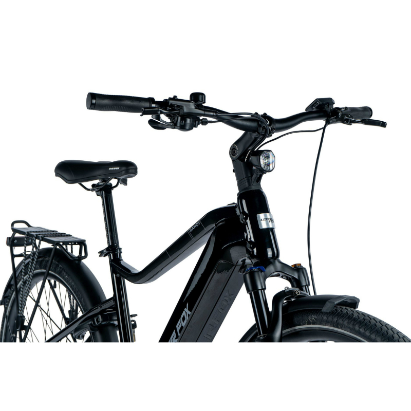 Velo electrique-vae VTC 29 Leader Fox sandy homme noir brillant 9V moteur roue ar bafang 36V 45NM batterie 20AH (19'' - H48CM - taille l - pour adulte de 178CM à 185CM) - vue 2