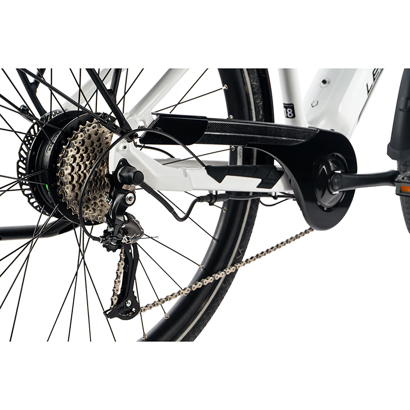 Velo electrique-vae VTC 29 Leader Fox sandy femme blanc brillant 9V moteur roue ar bafang 36V 45NM batterie 20AH (16,5'' - H43CM - taille s - pour adulte de 158CM à 168CM) - vue 4