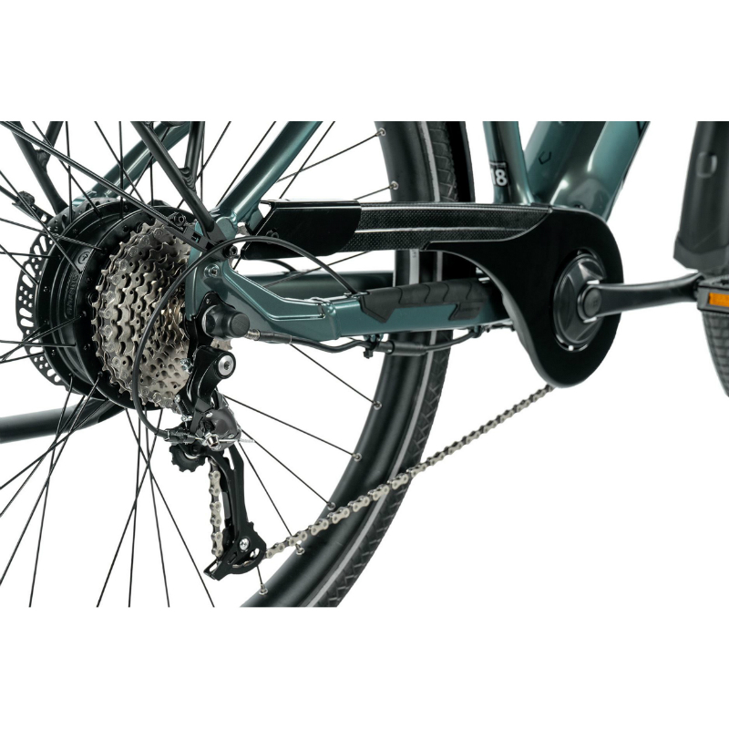 Velo electrique-vae VTC 29 Leader Fox sandy femme vert emeraude brillant 9V moteur roue ar bafang 36V 45NM batterie 20AH (18'' - H46CM - taille m - pour adulte de 168CM à 178CM) - vue 4