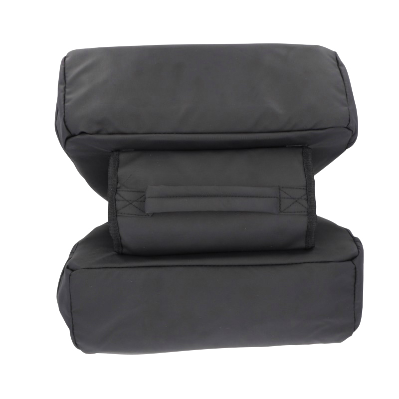 Sacoche arriere velo double hapo.g 2X13,5L noir (35X34X13CM) - fixation sangles reglables et velcros sur porte bagage - vue 6