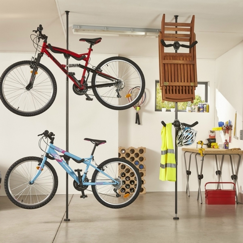 Support vélo P2R - Range-vélo sol au plafond pour 2 vélos - vue 6