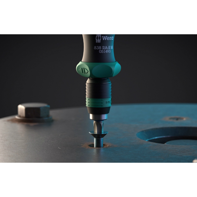 Tournevis porte-embout Wera 838 RA-R M 1-4 noir-vert avec rapidaptor - vue 6