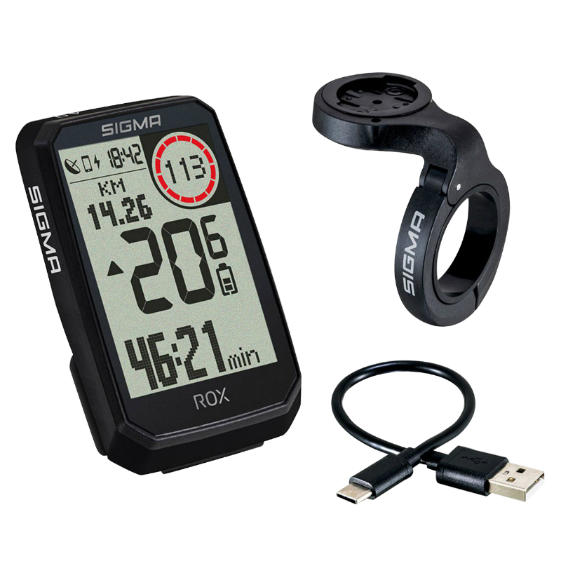 Compteur Sigma ROX 4.0 GPS endurance noir avec altimètre - vue 2