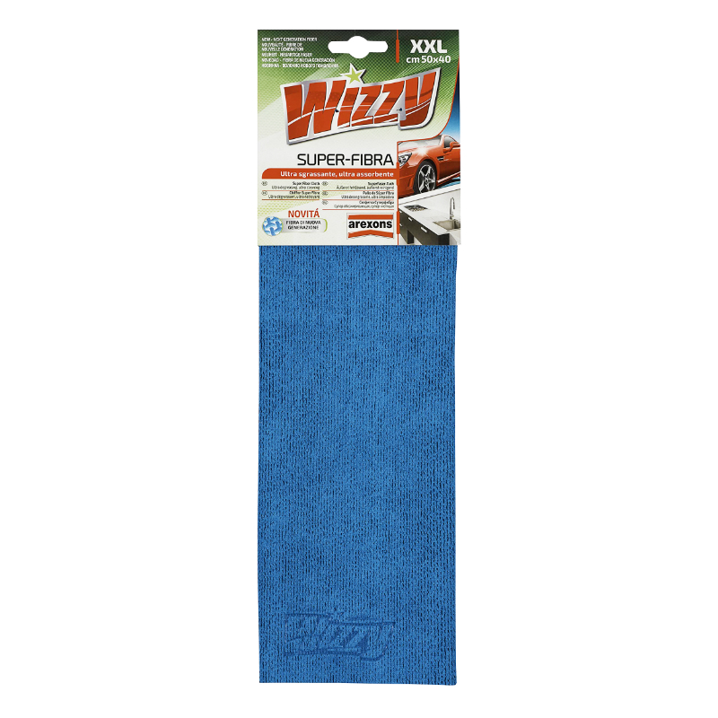 Chiffon microfibre Arexons Wizzy Super Fibre revêtement polyuréthane 50x40 cm
