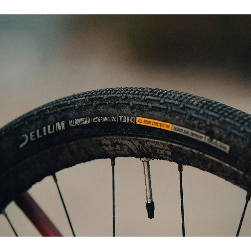 Pneu gravel 700 x 43 Deli allrounder noir tubeless ready TS (43-622) - vue 2
