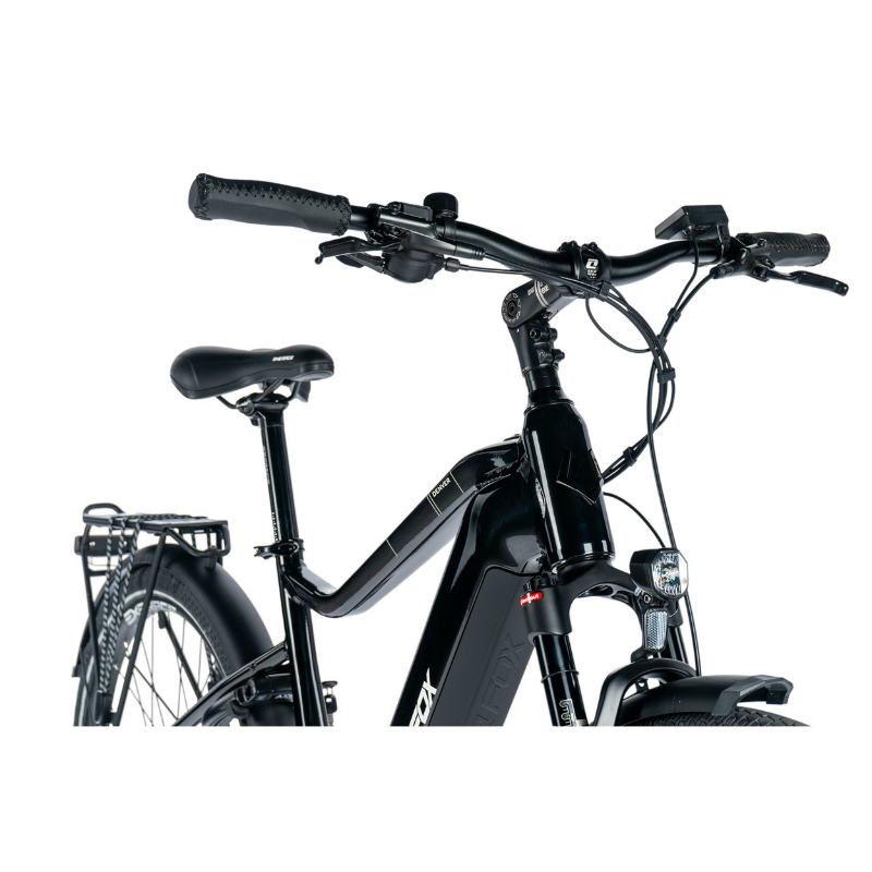 Velo electrique-vae VTC 29 Leader Fox denver homme noir brillant 9V moteur central bafang M300 36V 80NM batterie 20AH (22,5'' - H56CM - taille XXL - pour adulte de 190CM à plus) - vue 2