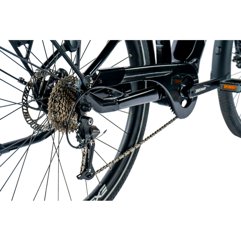 Velo electrique-vae VTC 29 Leader Fox denver homme noir brillant 9V moteur central bafang M300 36V 80NM batterie 20AH (22,5'' - H56CM - taille XXL - pour adulte de 190CM à plus) - vue 4
