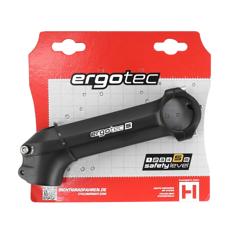 Potence VTT Ergotec Charisma aluminium noir fixe cintre 31,8 mm longueur 130 mm fourche 1"1/8 - vue 4