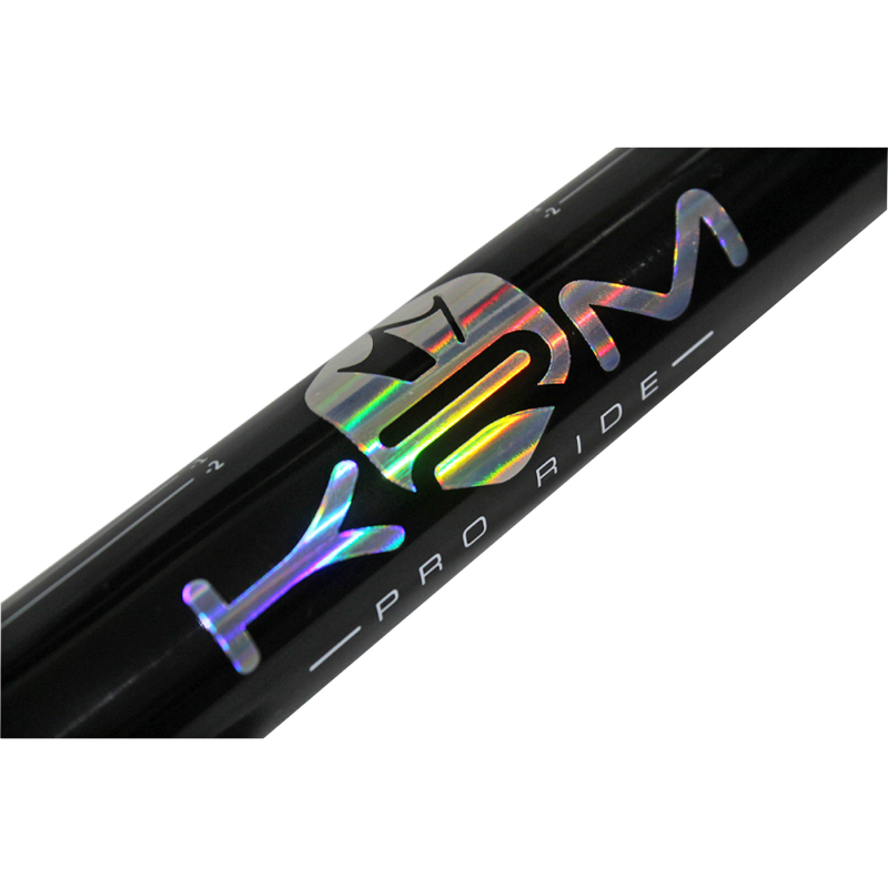 Guidon KRM Pro Ride Oversize 28,6 mm Aluminium Noir Logo Holographique - vue 2