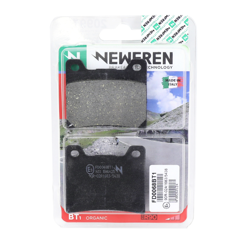 Plaquette de frein NEWFREN FD0068BT organique (L 64MM - H 54.5MM - P 9MM) - vue 2