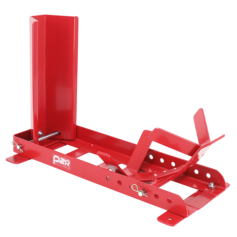 Bloque-calé-étau de roue moto P2R avant réglable acier rouge 16-21 pouces - vue 2