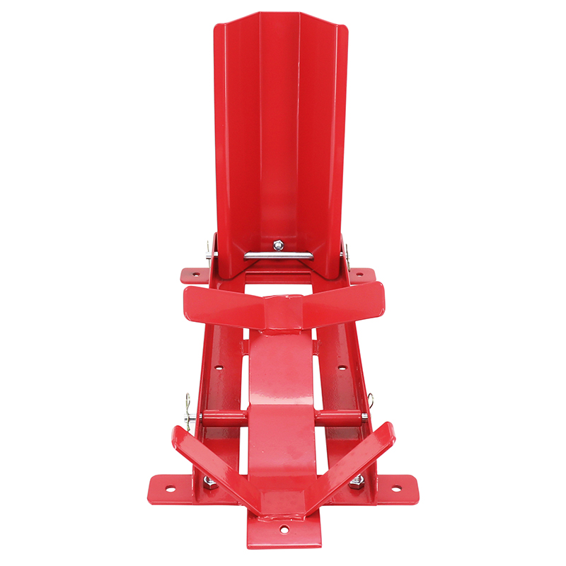 Bloque-calé-étau de roue moto P2R avant réglable acier rouge 16-21 pouces - vue 3