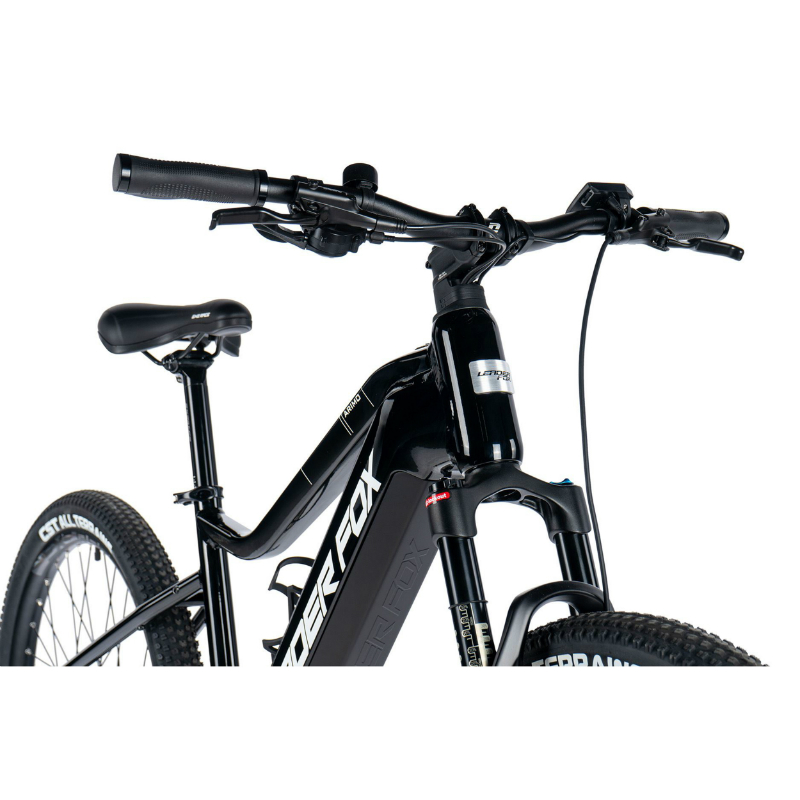 Velo electrique-vae VTT 27,5 Leader Fox arimo homme noir brillant 9V moteur roue ar bafang 36V 45NM batterie 20AH (17,5'' - H45CM - taille m - pour adulte de 168CM à 178CM) - vue 2