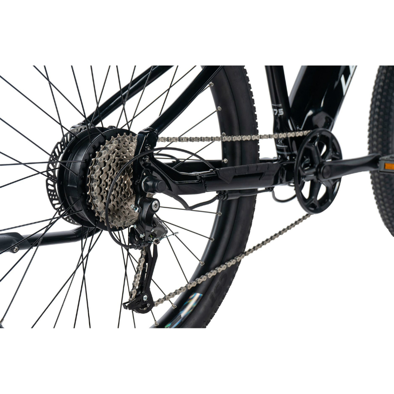 Velo electrique-vae VTT 27,5 Leader Fox arimo homme noir brillant 9V moteur roue ar bafang 36V 45NM batterie 20AH (17,5'' - H45CM - taille m - pour adulte de 168CM à 178CM) - vue 4