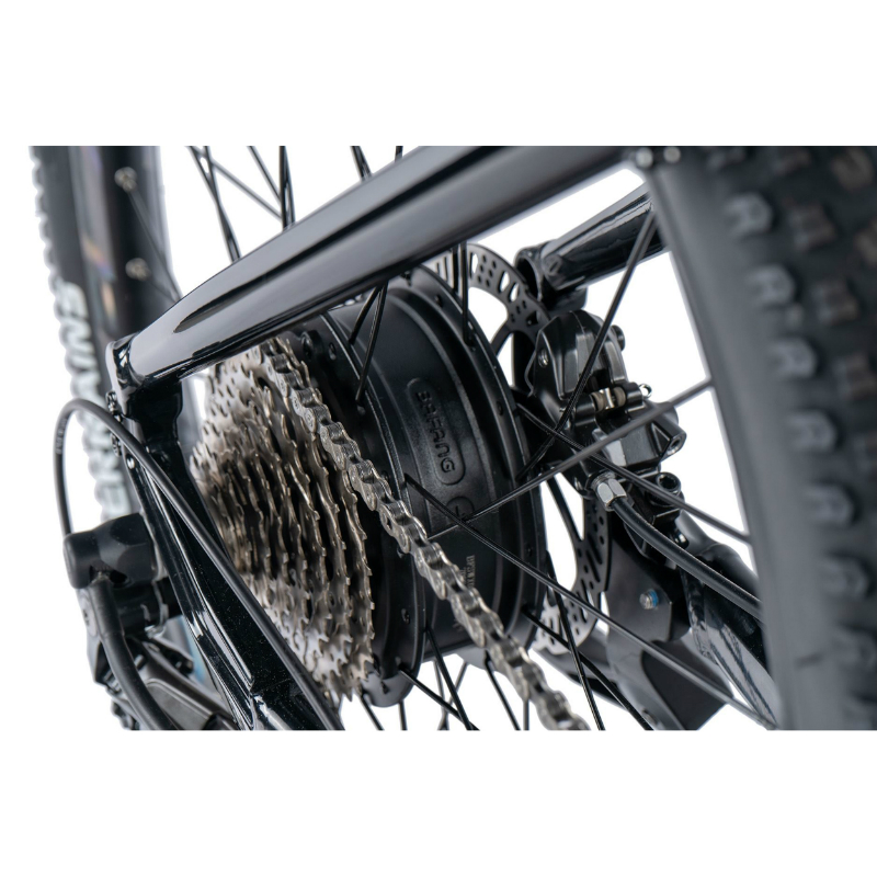 Velo electrique-vae VTT 27,5 Leader Fox arimo homme noir brillant 9V moteur roue ar bafang 36V 45NM batterie 20AH (17,5'' - H45CM - taille m - pour adulte de 168CM à 178CM) - vue 5