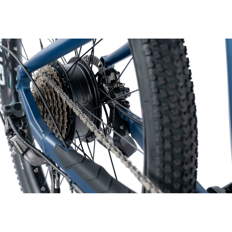 Velo electrique-vae VTT 27,5 Leader Fox arimo homme bleu mat 9V moteur roue ar bafang 36V 45NM batterie 20AH (16'' - H42CM - taille s - pour adulte de 158CM à 168CM) - vue 5