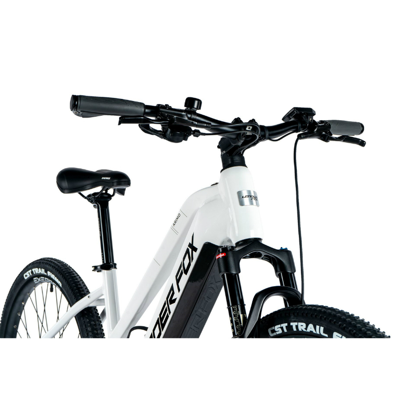 Velo electrique-vae VTT 29 Leader Fox arimo femme blanc brillant 9V moteur roue ar bafang 36V 45NM batterie 20AH (19'' - H48CM - taille l - pour adulte de 178CM à 185CM) - vue 2