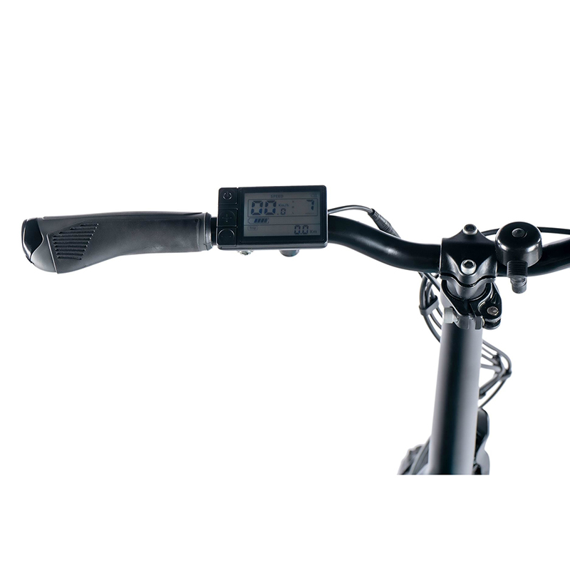 Vélo électrique pliant fat bike Leader Fox Cody 20" mixte bleu clair 7V moteur roue arrière Bafang 36V 80Nm batterie 16Ah - vue 6