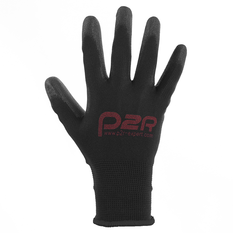 Gants d'atelier P2R polyuréthane noir homologués CE - Taille 10 (XL) - vue 2