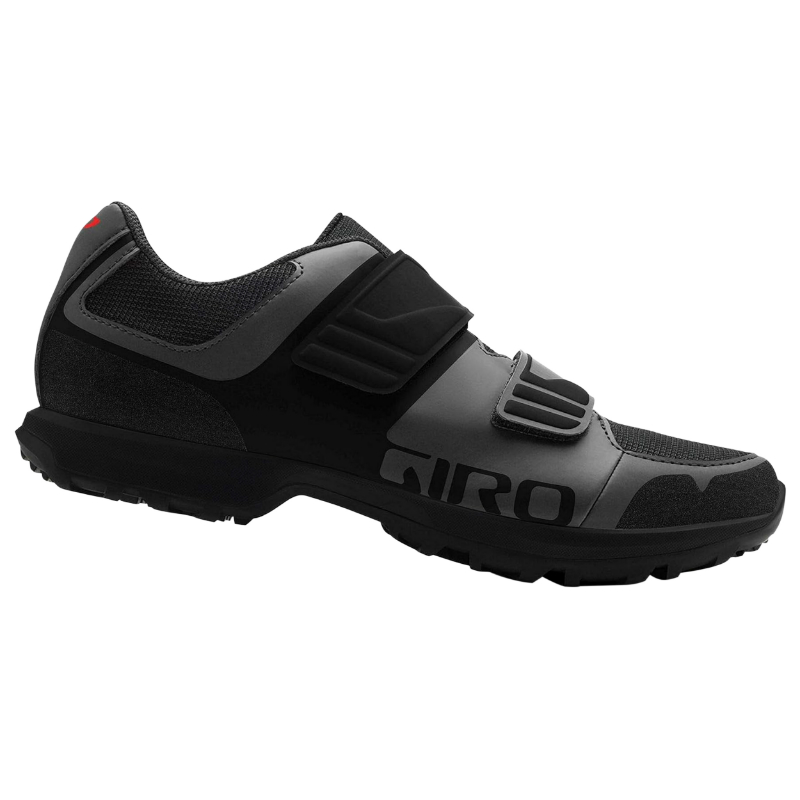 Chaussure VTT Giro Berm K257 noir-gris foncé T41 fixation double velcro compatible SPD - vue 2