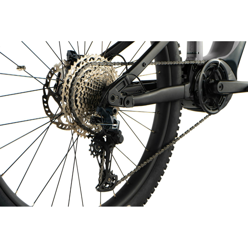 Velo electrique-vae VTT 29 Leader Fox argus tout suspendu homme gris mat 12V moteur central panasonic GX ultimate 36V 90NM batterie 20AH (cadre 21,5''- H55CM - XL - pour adulte de 185CM à plus) - vue 4