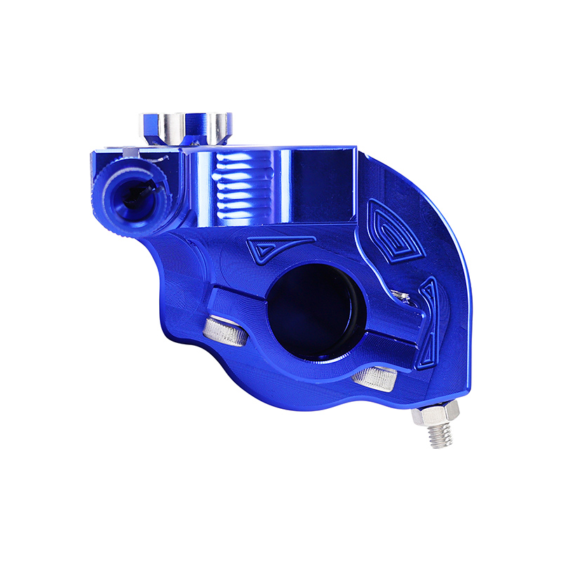 Poignée de gaz 50 à boîte tirage rapide 30° alu CNC bleu Replay - vue 7