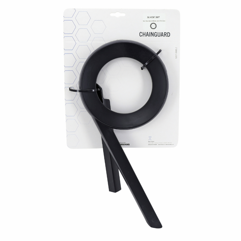 Pare-carter chaîne Herrmans pour moteur Bosch 38 DTS 118 mm 319 mm noir mat - vue 5