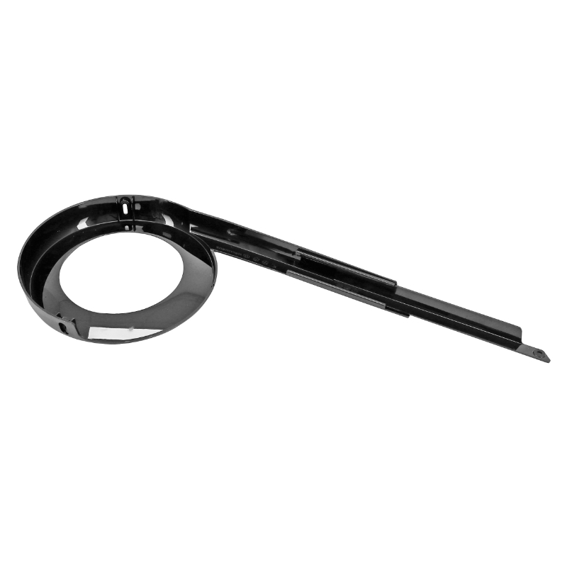 Pare-carter chaîne Herrmans pour moteur Shimano et Bafang 42-44 DTS diam 140 mm L 319 mm noir mat - vue 2