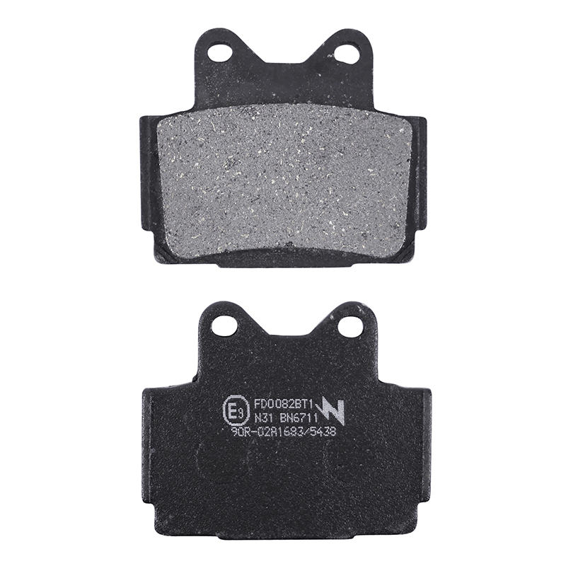 Plaquette de frein Newfren pour yamaha 600 FZS fazer 1998+2003 ar, 600 SRX 1985+1991 av-ar, 600 XJ s diversion 1992+2003 ar (l 68.5MM - h 56.5MM - p 8.8MM) (FD0082BT) (touring organique)