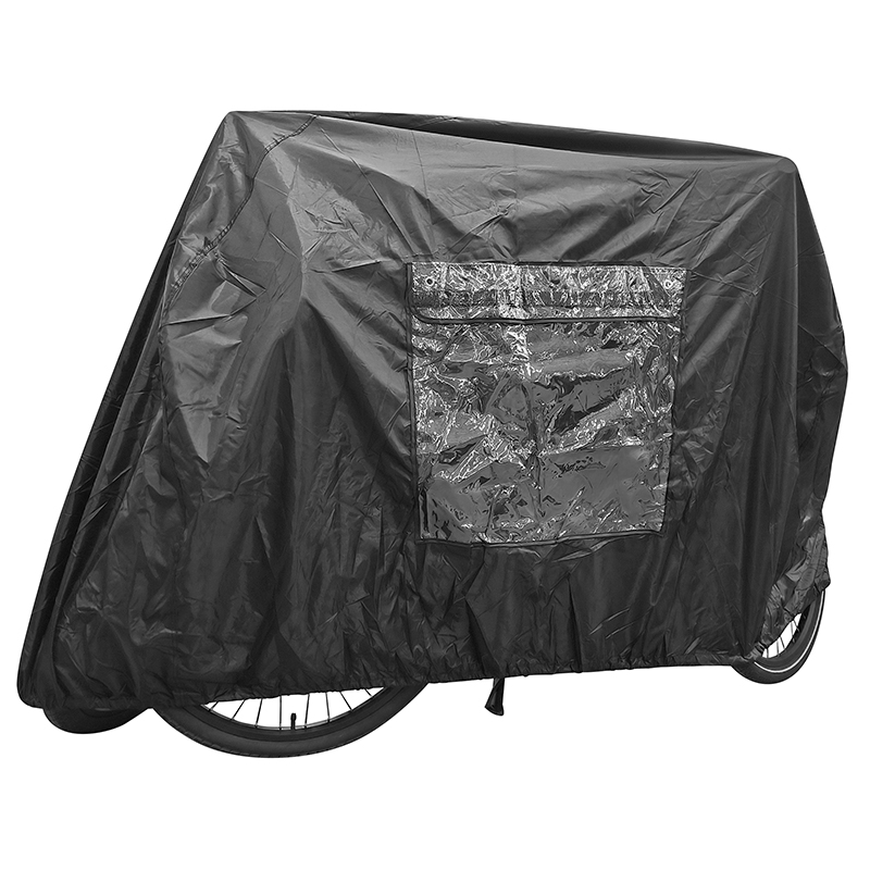 Housse de protection vélo Newton pour 2 vélos sur porte-vélo camping-car avec emplacement panneau signalisation imperméable