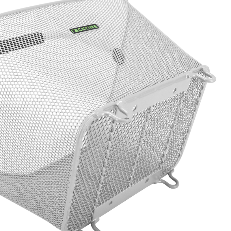 Panier arriere fil acier Racktime bask it 23L deluxe argent avec anse sur porte bagage (45X30X33 CM) sans platine - compatible systeme Racktime snapit et snapit 2.0 (charge max 10KG) - vue 3