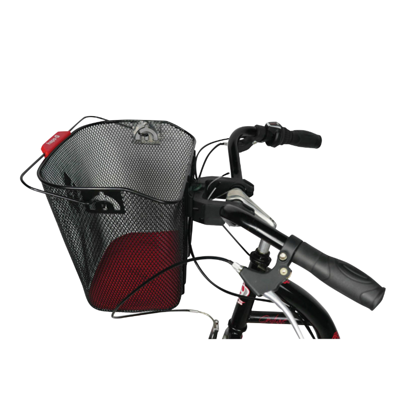 Panier avant acier nid abeille hapo.g noir (33X26X25 CM) -vendu avec fixation DMTS vae - e-bike (largeur interieure fixation pour vae - 8CM) - vue 3
