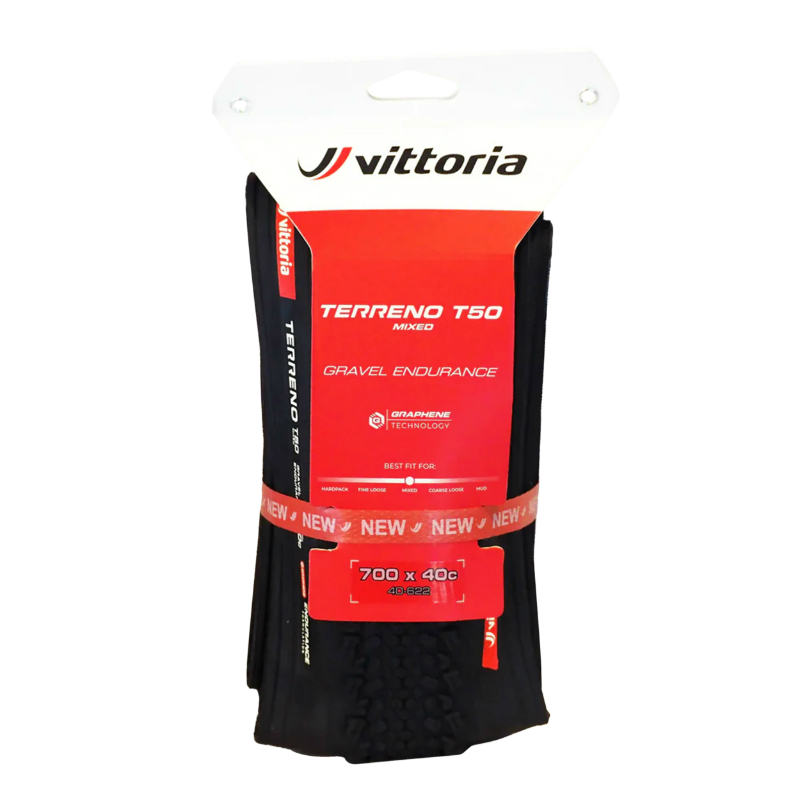 Pneu gravel Vittoria Terreno T50 700 x 40 Tubeless Ready noir - vue 3