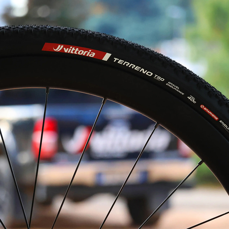 Pneu gravel 700 x 45 Vittoria Terreno T50 Mixed Endurance Graphene 2.0 noir tubeless ready TS - vue 4