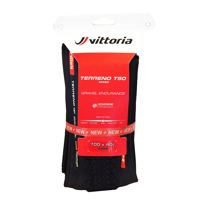 Pneu gravel 700 x 50 Vittoria Terreno T50 Mixed Endurance Graphene 2.0 Tubeless Ready - vue 3