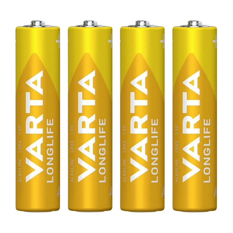 Pile LR03 AAA 1.5V Varta Alcaline Longlife - Lot de 4 - vue 2