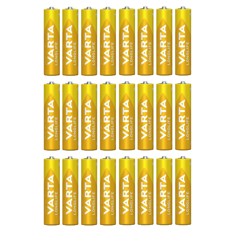 Pile LR03 1,5V Varta Alcaline Longlife AAA - Boîte de 24 - vue 2