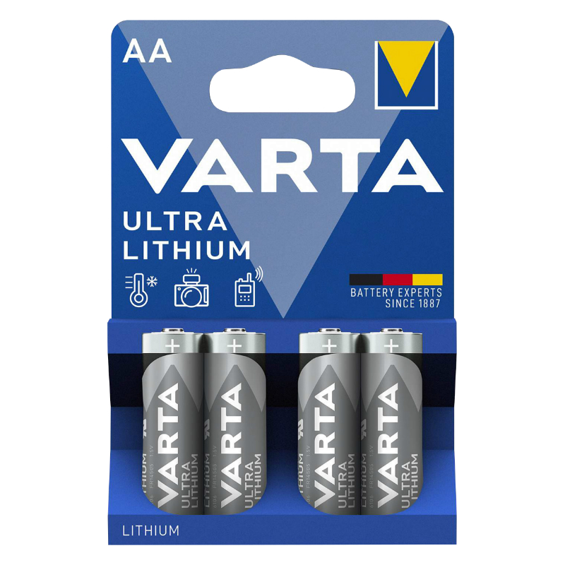 Piles AA Varta Ultra Lithium-Ion Blister de 4 - vue 3