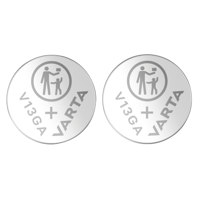 Pile bouton LR44 V13GA Varta alcaline 1,5V (lot de 2) - vue 2