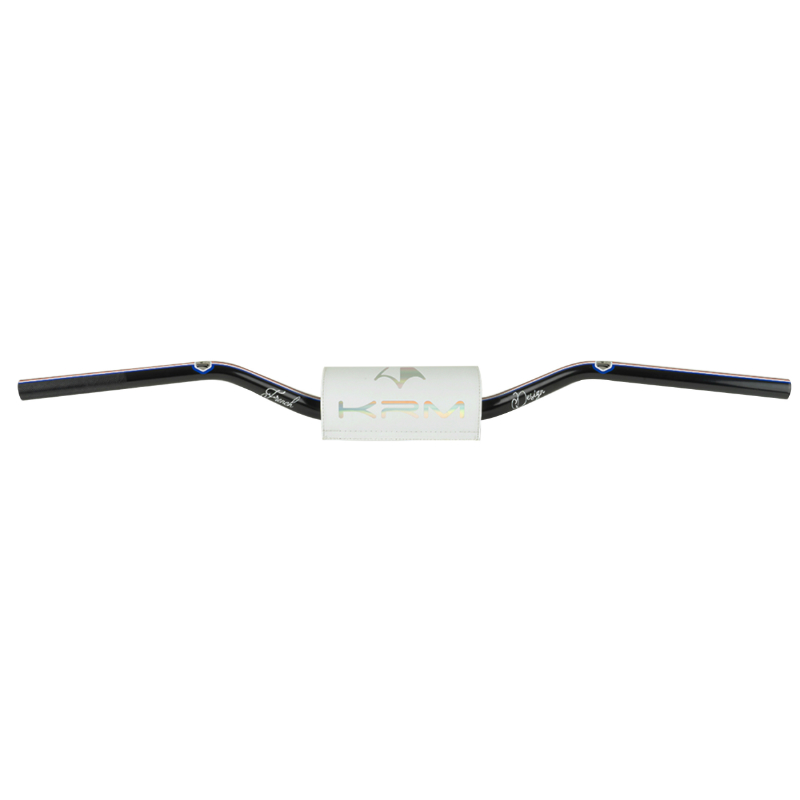 Guidon KRM Pro Ride Patriot Oversize 28,6 mm Aluminium noir mousse blanche - vue 2